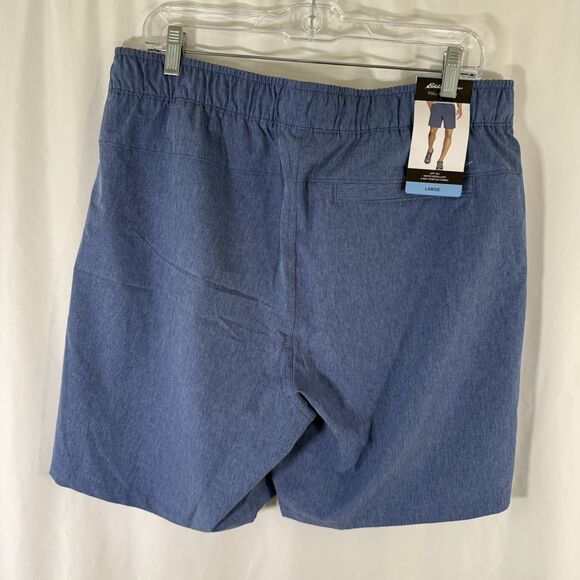 New Eddie Bauer Shorts Men's Large Blue Drawstring Pull On Pockets Athletic - Picture 7 of 9